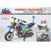 Cuburi constructii Motocicleta Politie 246 piese