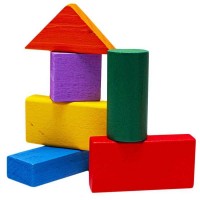 Cuburi din lemn 40 piese