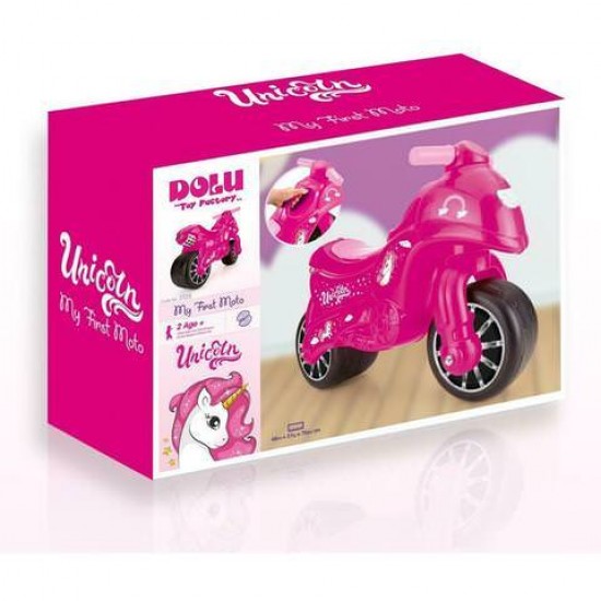 Motocicleta fara pedale Unicorn roz Dolu