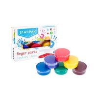 Set 6 culori de pictat cu degetele Starpak