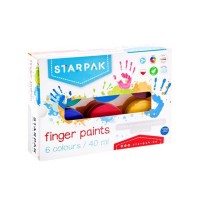 Set 6 culori de pictat cu degetele Starpak