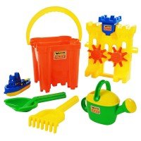 Galeata nisip cu 5 accesorii - Castle Maxi Wader