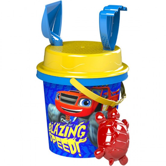 Galetusa nisip cu accesorii Blaze 17 cm