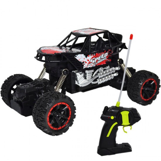 Jeep cu RC si suspensii Off Road Negru