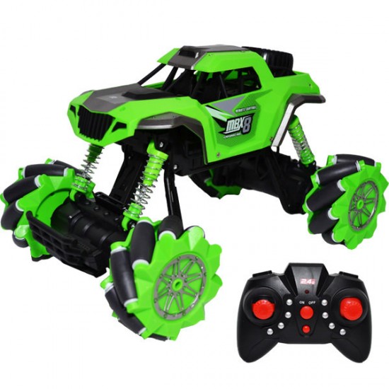 Jeep cu RC si suspensii Drift Rock Crawler Verde