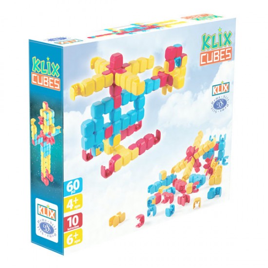 Joc constructii Klix Cubes 60 piese