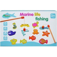 Joc de pescuit magnetic din lemn