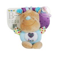 Jucarie de plus cu sunete pentru bebelusi - Rinocer