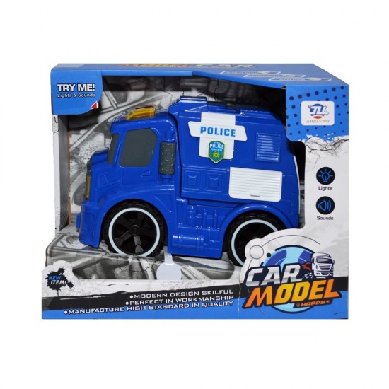 Masina politie cu lumini si sunete