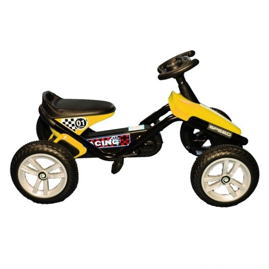 Kart cu pedale Speed Racing Galben