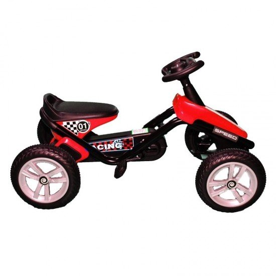 Kart cu pedale Speed Racing Rosu
