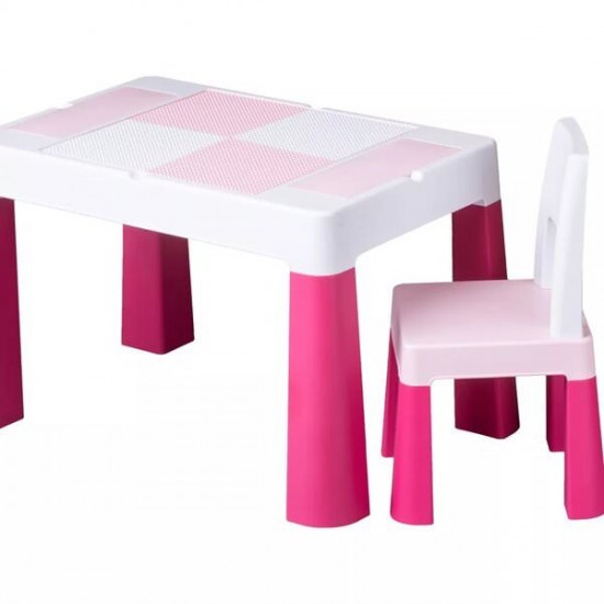 Masa multifunctionala cu scaun Tupiko Roz
