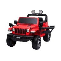 Masina electrica cu telecomanda Jeep Wrangler 12V Rosu