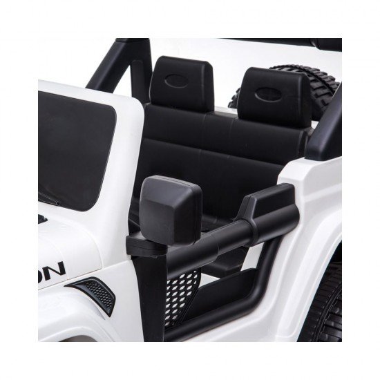 Masina electrica cu telecomanda Jeep Wrangler 12V Alb