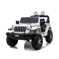 Masina electrica cu telecomanda Jeep Wrangler 12V Alb