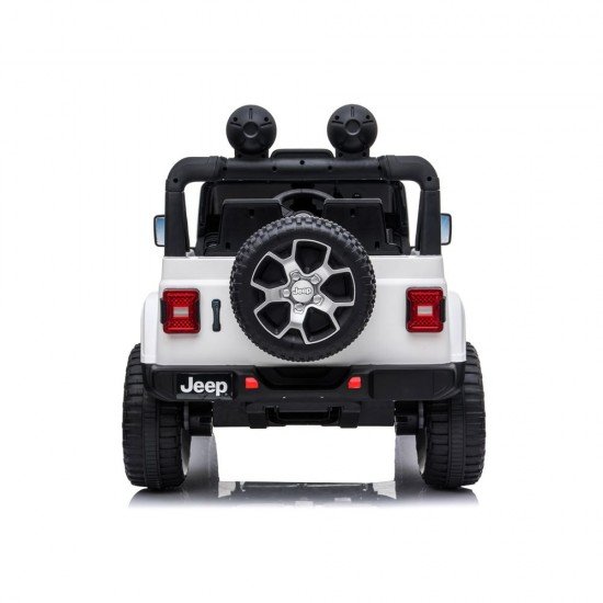 Masina electrica cu telecomanda Jeep Wrangler 12V Alb