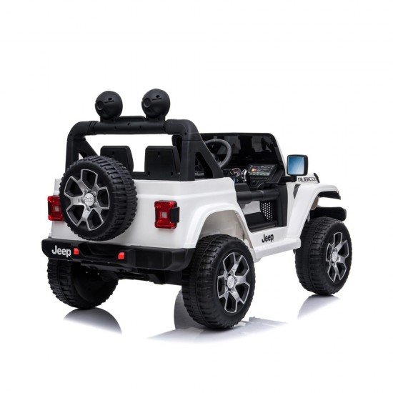 Masina electrica cu telecomanda Jeep Wrangler 12V Alb