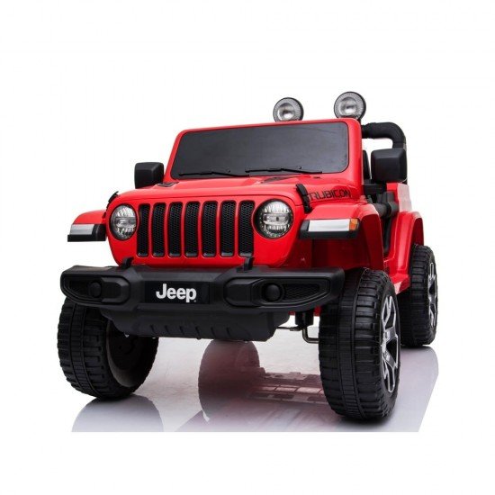 Masina electrica cu telecomanda Jeep Wrangler 12V Rosu