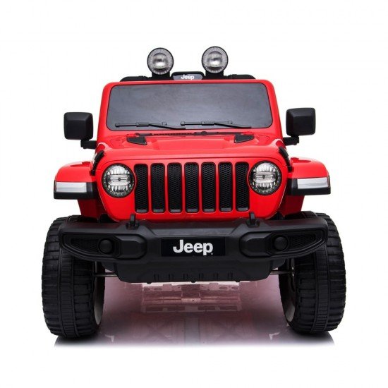 Masina electrica cu telecomanda Jeep Wrangler 12V Rosu
