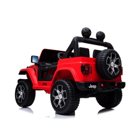 Masina electrica cu telecomanda Jeep Wrangler 12V Rosu
