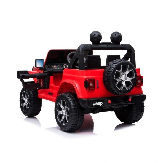 Masina electrica cu telecomanda Jeep Wrangler 12V Rosu