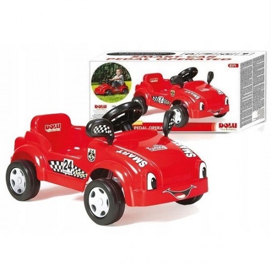 Masina cu pedale, rosu, 32x79x49cm - Dolu