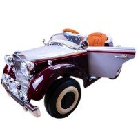 Masina de epoca cu telecomanda si 4 motoare 12V - Rosu