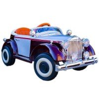 Masina de epoca cu telecomanda si 4 motoare 12V - Rosu