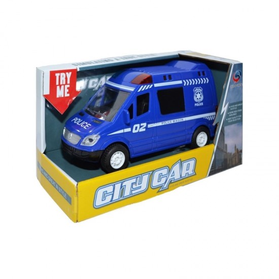 Masina de politie cu sunete si lumini City Car