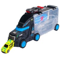 Jucarie camion trailer cu 3 masinute