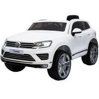 Masina electrica cu telecomanda Volkswagen Touareg 12V Alb