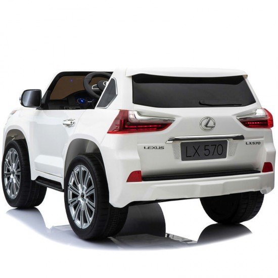 Masina electrica cu telecomanda Lexus 12V Alb