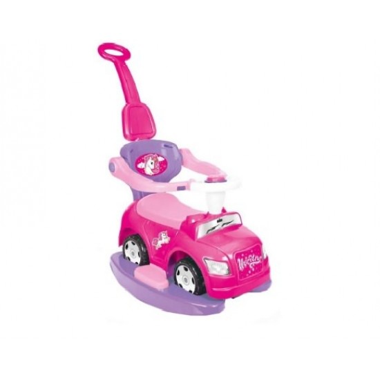 Masinuta 4 in 1 fara pedale cu maner Unicorn Dolu