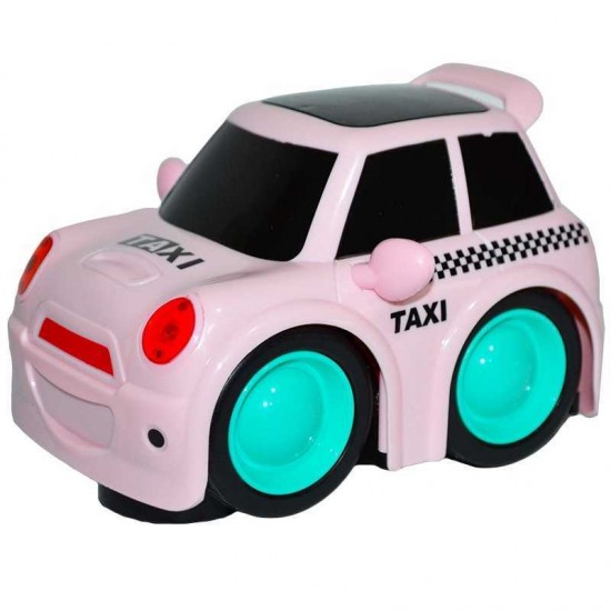 Masinuta Taxi roz cu lumini si sunete