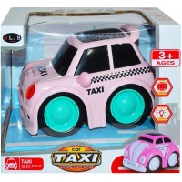 Masinuta Taxi roz cu lumini si sunete