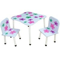 Masuta cu 2 scaunele Flori colorate