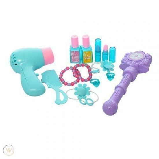 Masuta infrumusetare cu oglinda, scaunel si accesorii Vanity Snow Castle