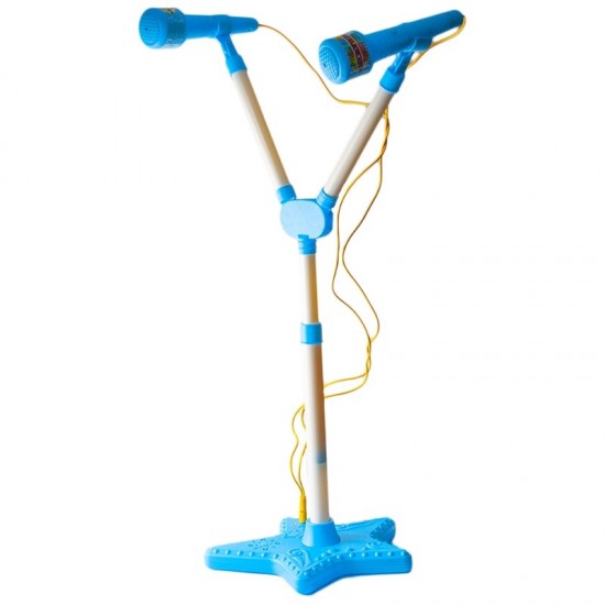 Microfon dublu pentru copii cu suport