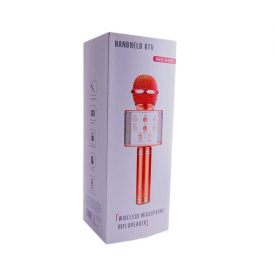 Microfon karaoke cu baterii - Negru