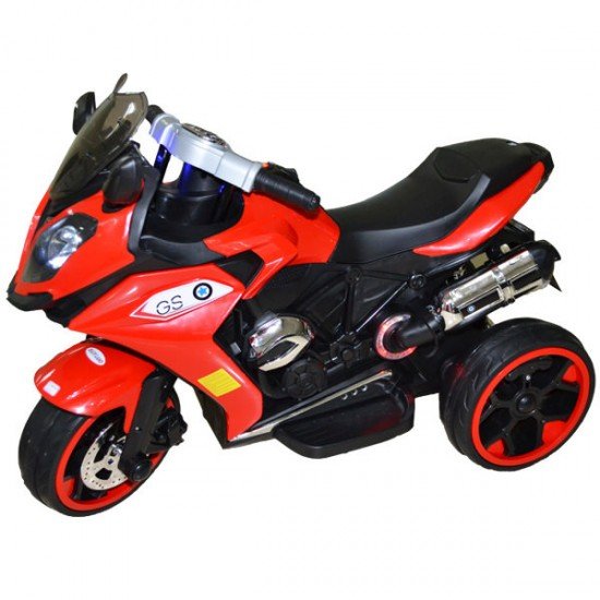 Motocicleta cu acumulator si 2 motoare - Rosu