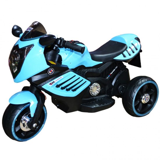 Motocicleta cu acumulator si 2 motoare 6V Albastru