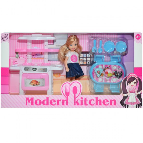 Set papusa cu bucatarie