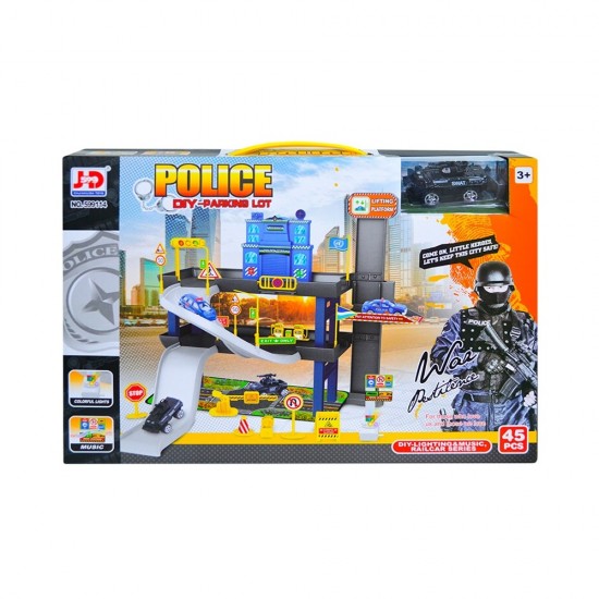 Parcare cu masinuta politie