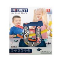 Pista cu masinuta plan inclinat 12 piese