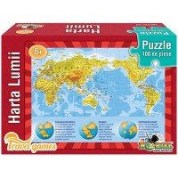 Puzzle 100 piese Lumii Travel Size