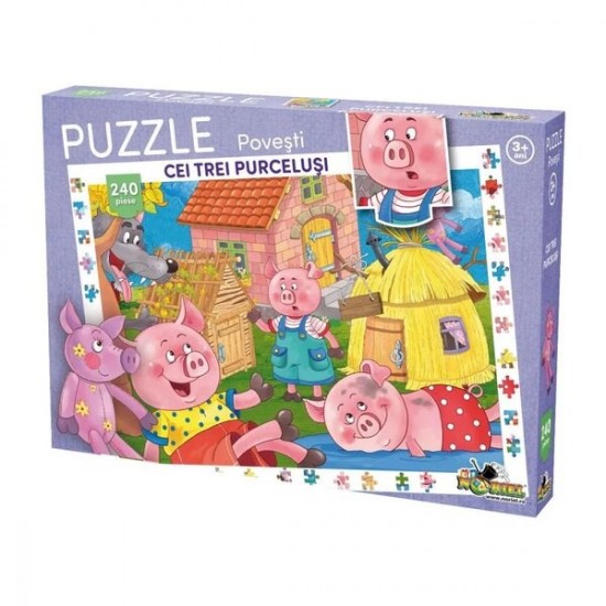 Puzzle 240 piese Cei Trei Purcelusi