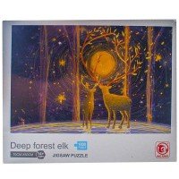 Puzzle 1000 piese - Elani in padure