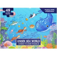 Puzzle jumbo Animale marine 48 piese