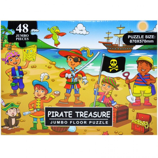 Puzzle jumbo Pirati 48 piese 87x57 cm