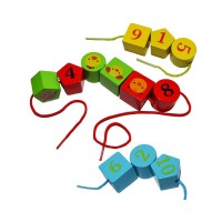 Puzzle educativ din lemn ceas cu 12 piese